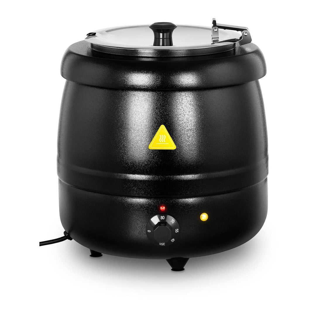 Royal Catering RCST-10BB Elektrischer Suppentopf 10 L Suppenkessel (400 W, schwarz)