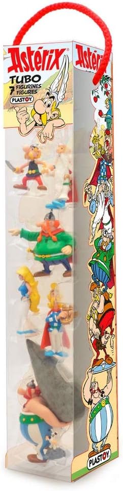 Plastoy SAS 70385 - Asterix Dorfbewohner - Tube (7 Figuren), Mulitcolor Einzigartig Single, Einzigar