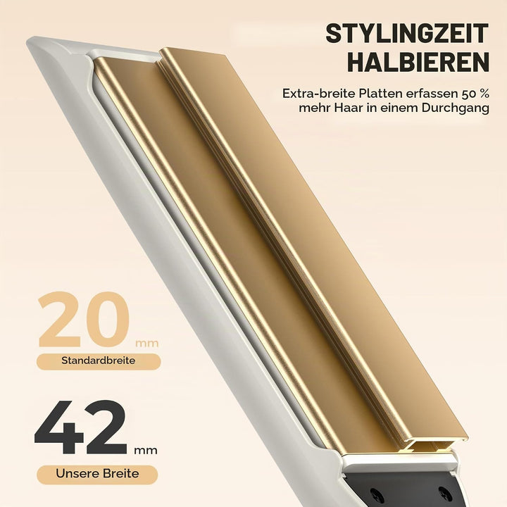 BarberBoss Haarglätter mit Floating Ceramic Technology, Platten-Glätteisen, Professional Glätteisen