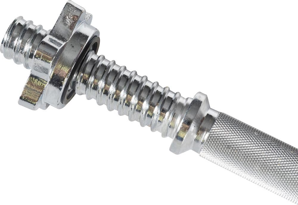 Bodyline Chrom-Lenkerstange mit Ringmutter für Gusseisenscheiben — Länge 33 cm — Durchmesser 25 mm —