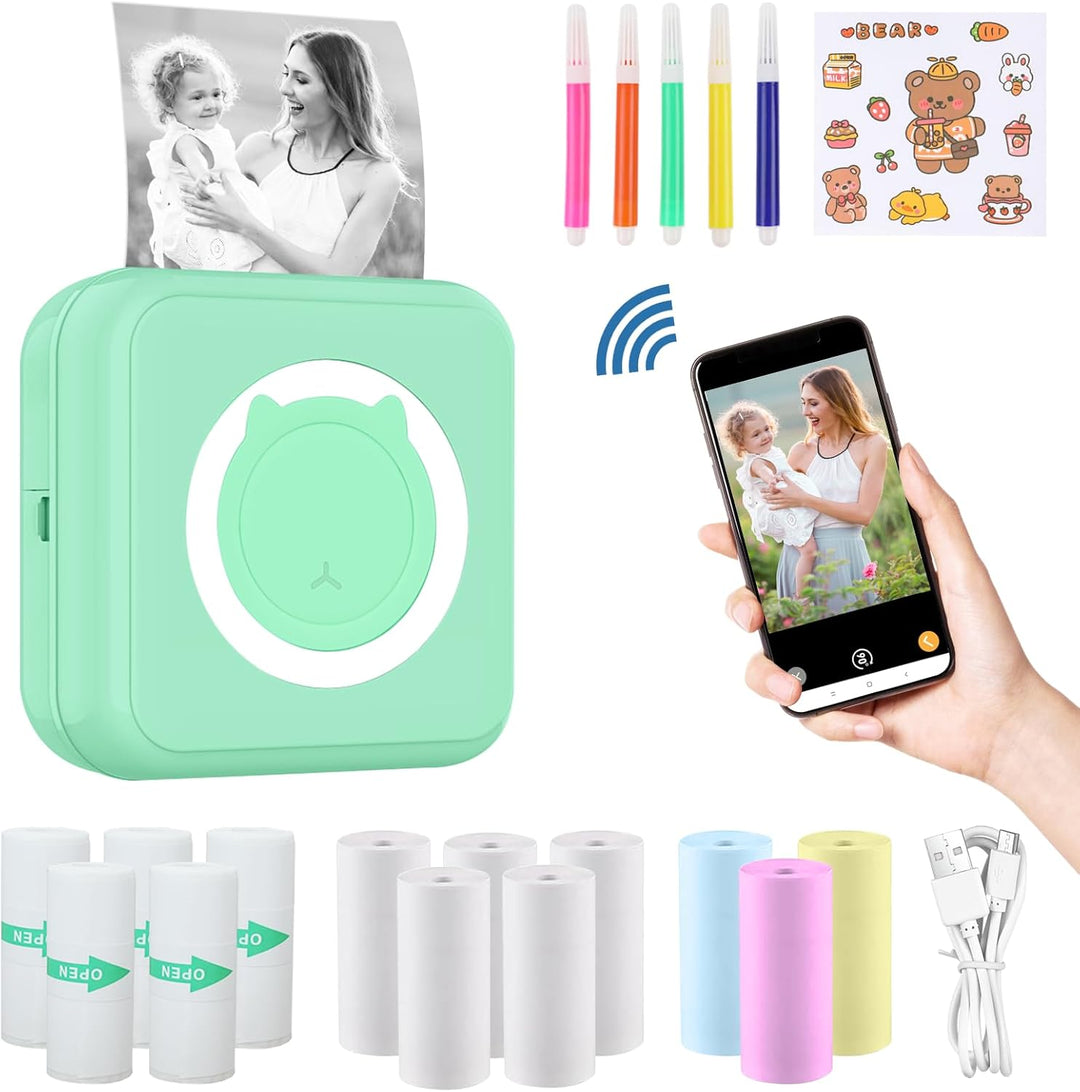 mini drucker für smartphone, fotodrucker für smartphone, mini drucker aufkleber, Bluetooth tragbarer