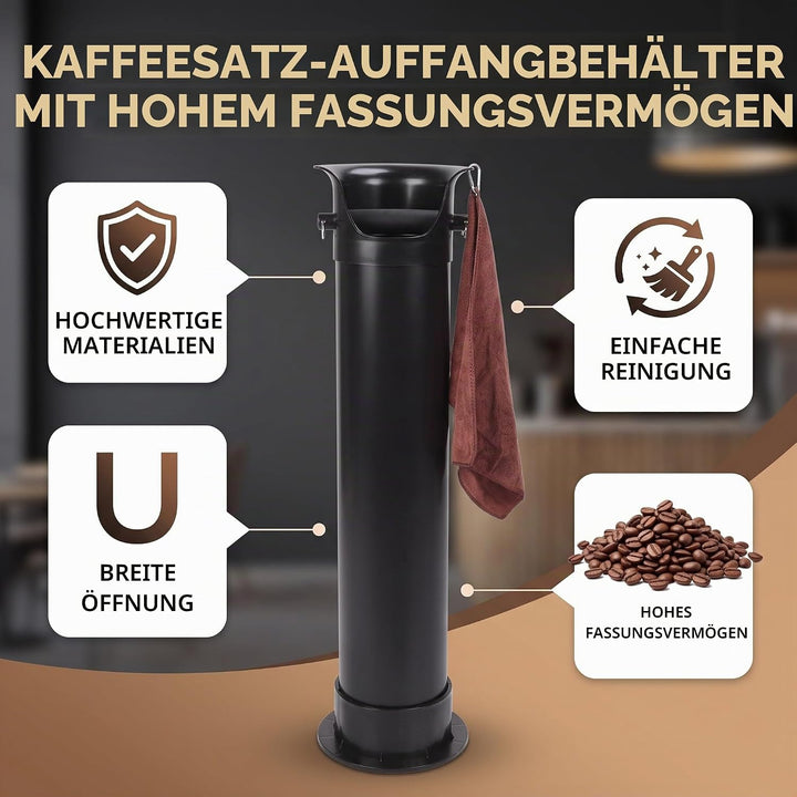 Qcwwy Coffee Knock Box Kaffeesatz-Sammelbehälter Bodenstehender Kaffeesatz-Sammelbehälter für die Kü