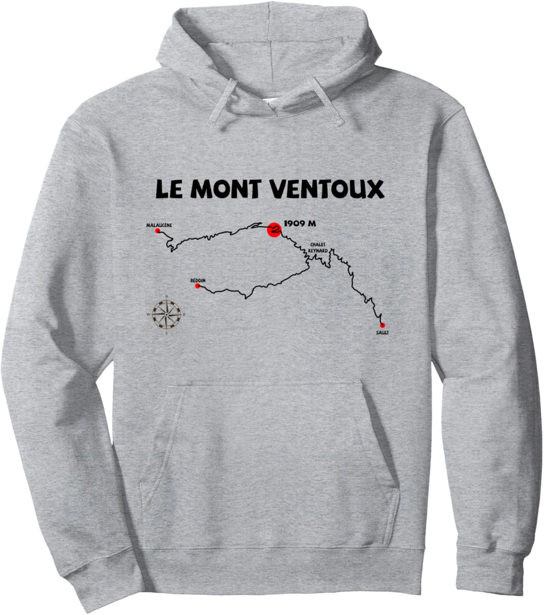 Le Mont Ventoux Serpentinen France Radsport Pullover Hoodie