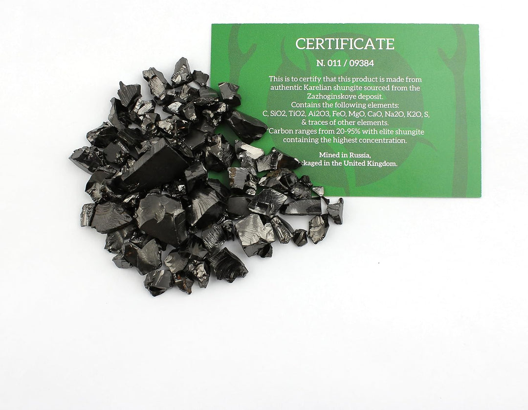 Elite Schungit Steine lose Naturstein Chakra Kristall Heilende Energie Karelia Russland grosse 100-G