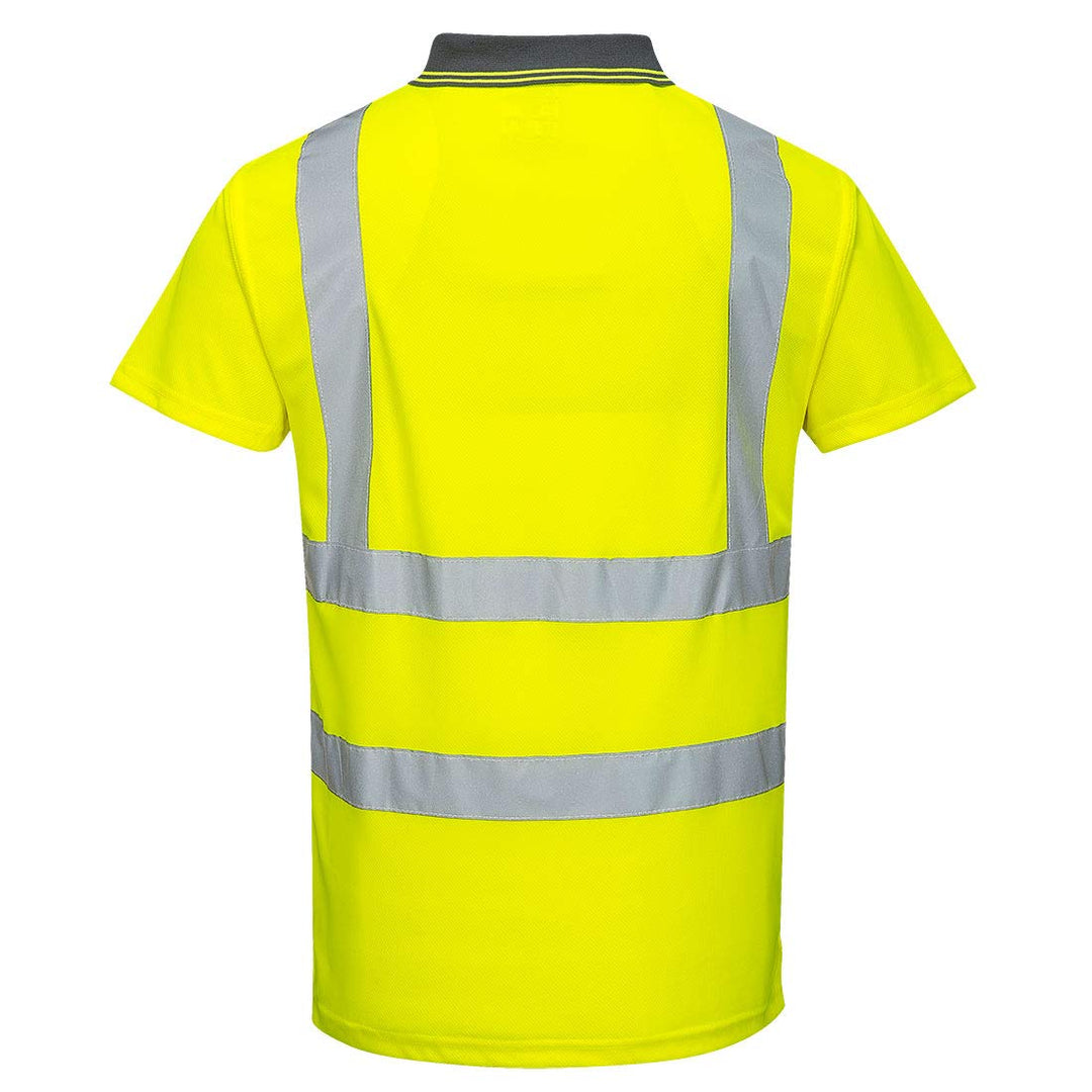 Portwest Hi-Vis Kurzarm-Polohemd S Gelb, S Gelb
