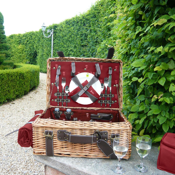 Les Jardins de la Comtesse - Picknickkiste aus Weide und Leder, Champs-Elysées Bordeaux – 2 Personen
