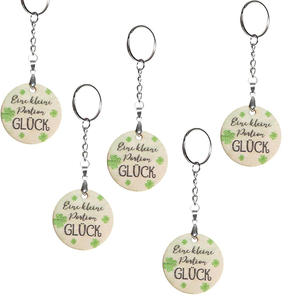 Logbuch-Verlag 10 kleine Gastgeschenke für Hochzeit, Silvester & Geburtstag - Glücksbringer Kleeblat