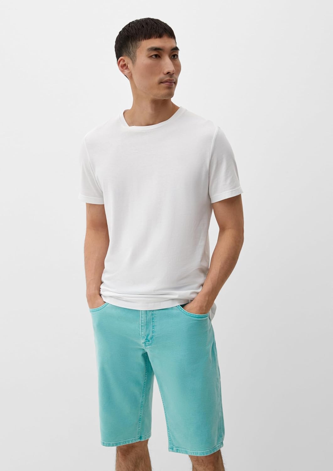 s.Oliver Herren Jeans-Hose, kurz, Türkis 6120
