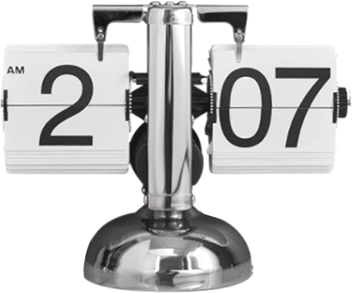 KIMISS Retro-Vintage-Uhr, Mechanische Auto-Tischuhr, Digitale Down-Uhr mit Einzelfuss-Design für Zuh