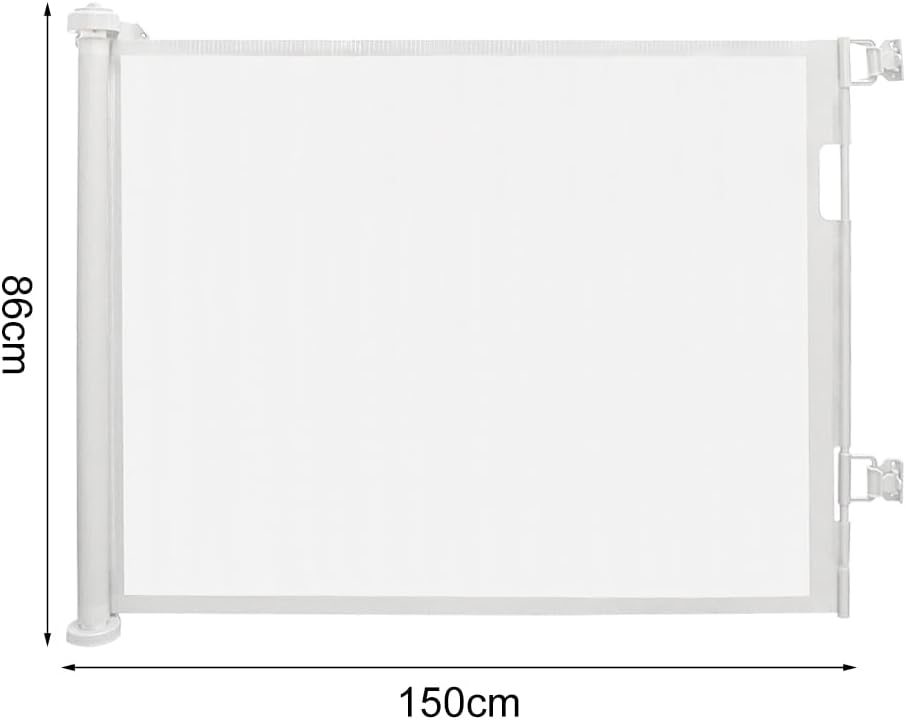homewell 150cm Treppenschutzgitter Ausziehbare für Babys, Türschutzgitter, Türschutz für Treppen/Tür