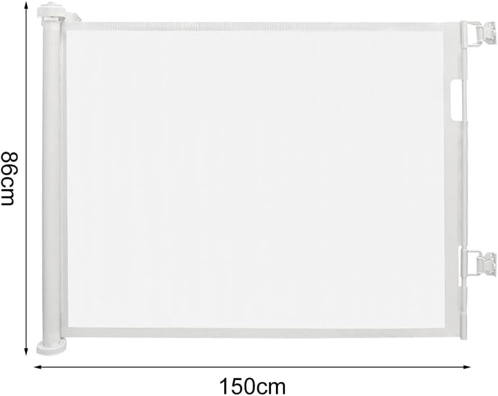 homewell 150cm Treppenschutzgitter Ausziehbare für Babys, Türschutzgitter, Türschutz für Treppen/Tür