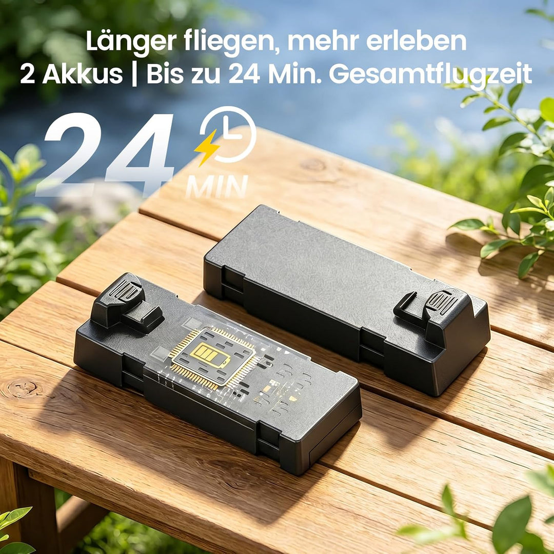 DEERC Drohne mit Kamera 1080P, faltbarer Quadrocopter für Jugendliche und Anfänger, 4,3-Zoll-HD-Bild