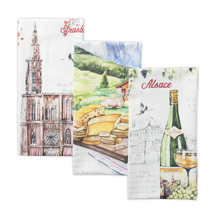 Maison d' Hermine Küchentücher, 100% Baumwolle, weich, saugfähig, 50,8 x 70,5 cm, 2 Stück Multicolor