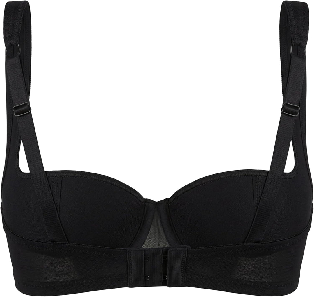 Rosme Lingerie Balconette-BH für Damen, Kollektion Grand 70G Schwarz, 70G Schwarz