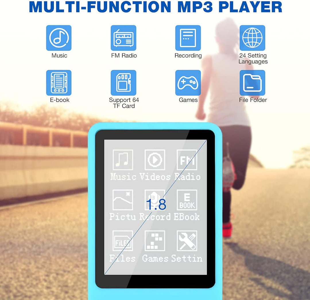 MP3/MP4 Digitaler Musik-Player, Lychee Upgrade 8 GB Tragbarer HiFi Verlustfreier Sound Musik-Player