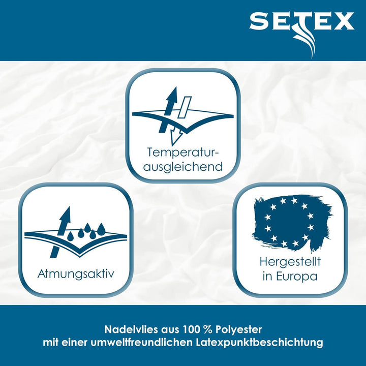 Setex - Matratzenunterlage Classic mit Noppen 160x200cm - Rutschfester Matratzenschoner zum Auflegen