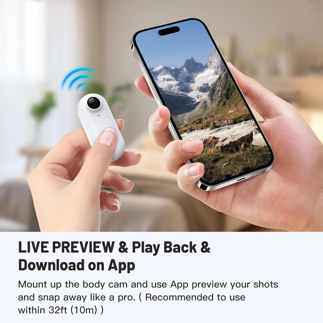 TKMARS Mini Action Cam 1080P, WLAN Körperkamera, wasserdichte Daumenkamera, magnetische tragbare Kam