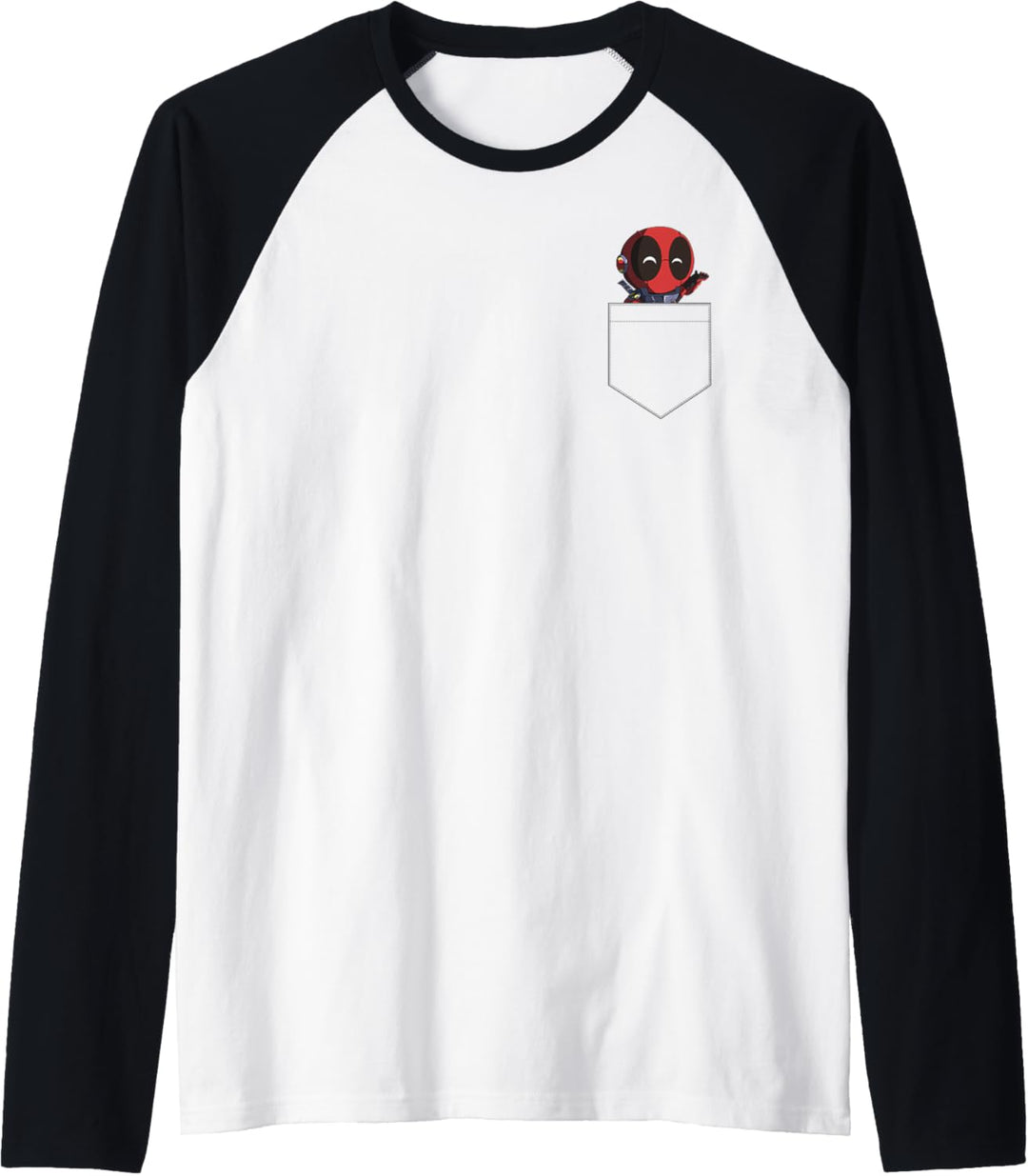 Marvel Deadpool Chibi Celebration Faux Pocket Raglan