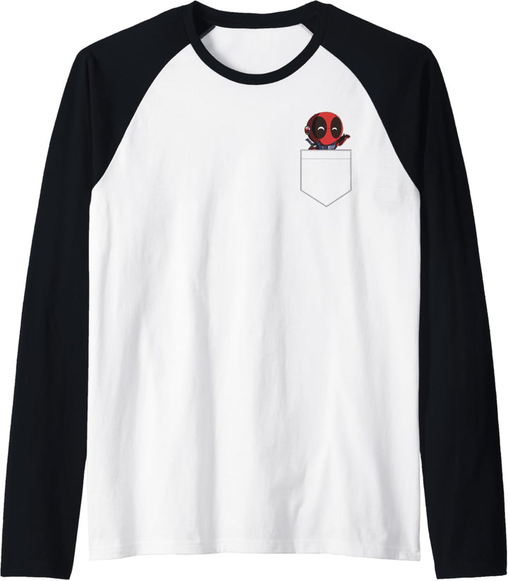 Marvel Deadpool Chibi Celebration Faux Pocket Raglan
