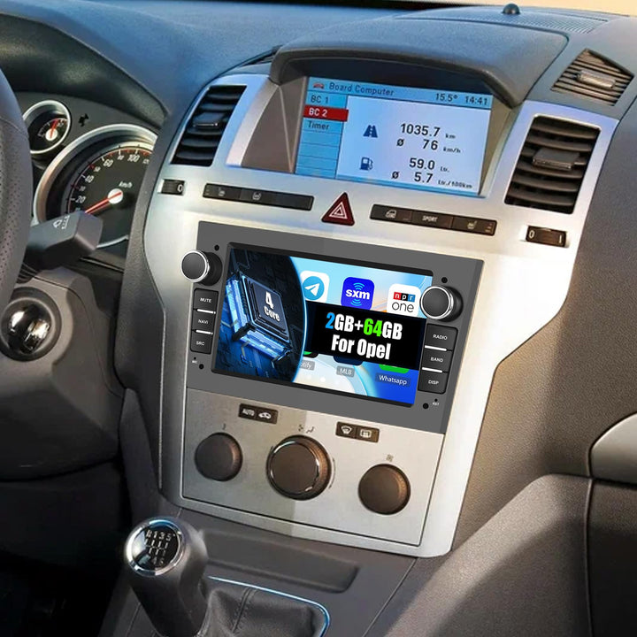 CAMECHO 2+64G Android 13 Autoradio für Opel Corsa d/Astra h/Zafira b/Meriva mit Carplay/Android Auto