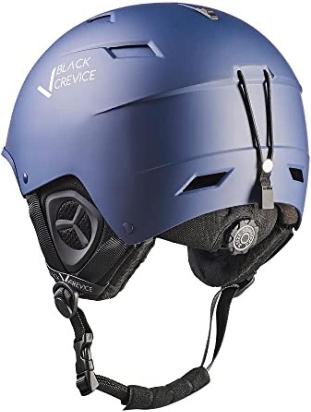 Black Crevice Skihelm GERLOS I Atmungsaktiver Skihelm Herren & Damen mit Lüftungsöffnungen I Hochwer