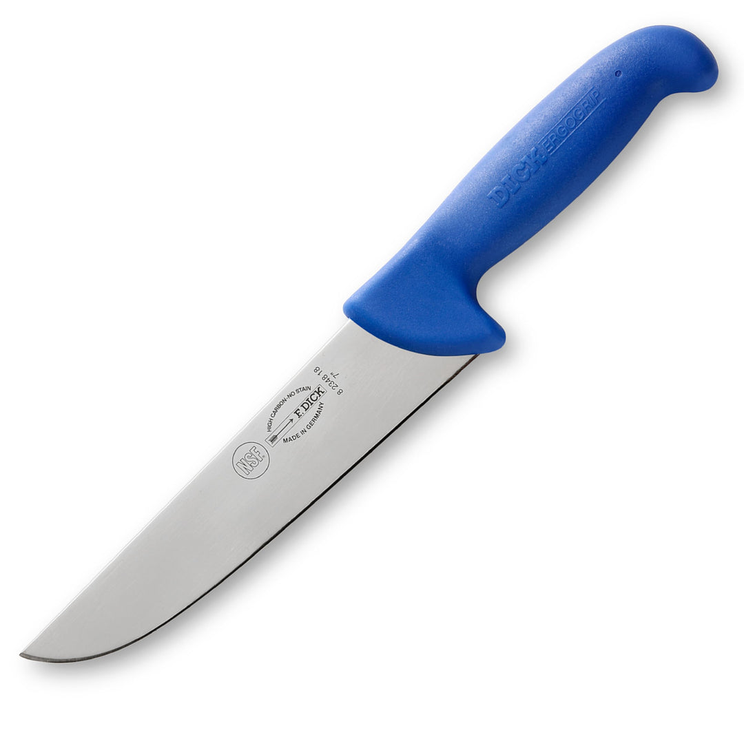 F. DICK Blockmesser, Hackmesser ErgoGrip (Messer mit Klinge 18 cm, X55CrMo14 Stahl, nichtrostend, 56