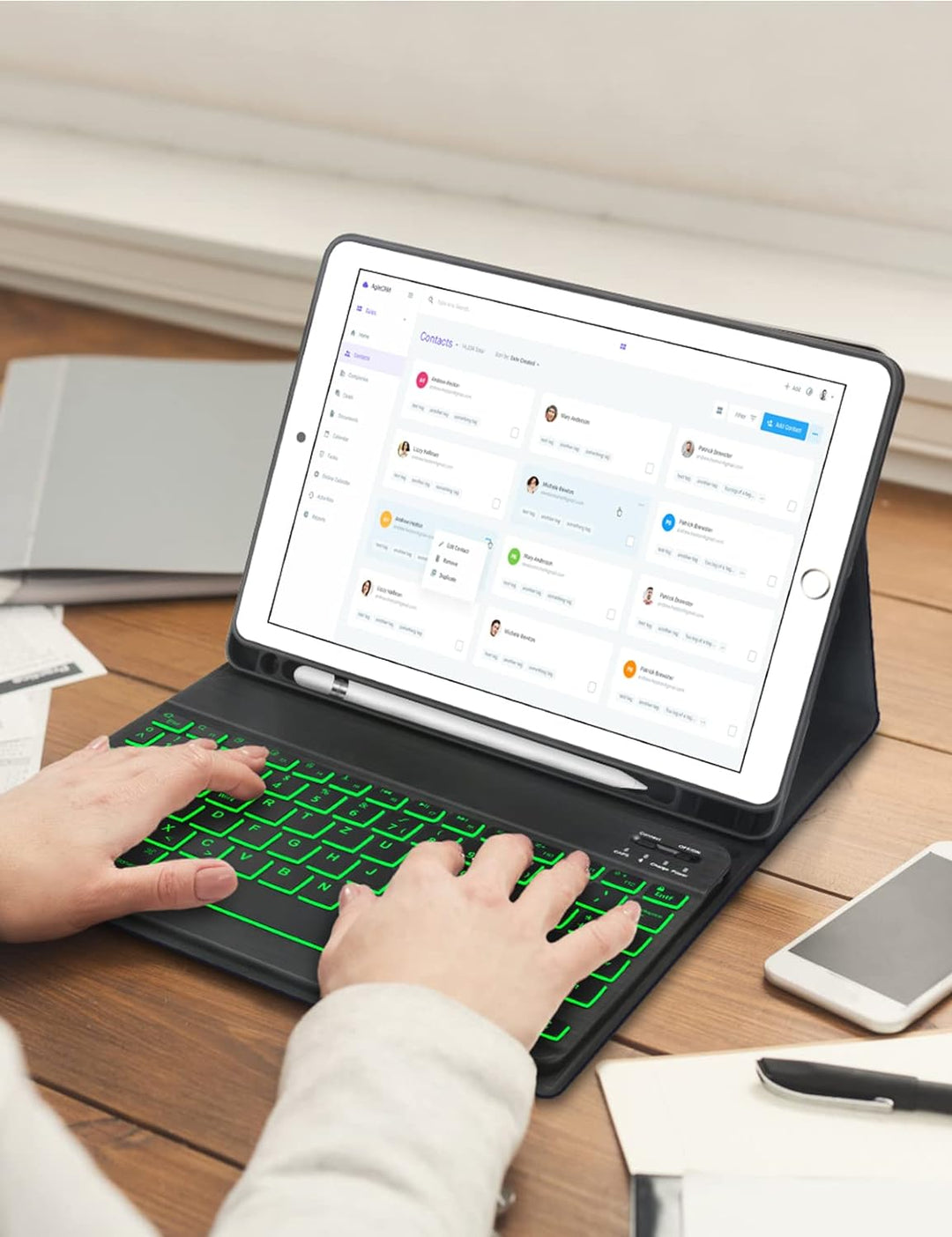 Tastatur Hülle für iPad Air 2019(3. Gen)，iPad 9.Gen,8.Gen, 7.Gen 2021/2020/2019 (10.2), iPad Pro 10,