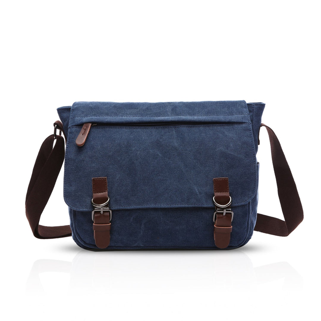 FANDARE Retro Umhängetasche Segeltuch Schultertasche Herren Damen Lehrertasche Briefträgertasche für