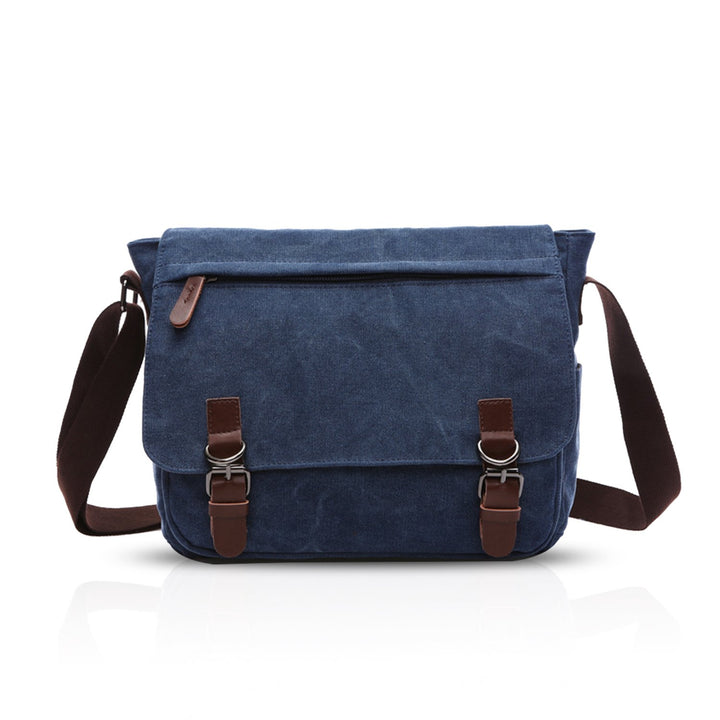 FANDARE Retro Umhängetasche Segeltuch Schultertasche Herren Damen Lehrertasche Briefträgertasche für