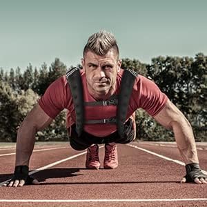 Gewichtsweste 10Kg, Weighted Vest Verstellbare Laufweste Trainingsweste Gewichtsmanschetten mit Refl