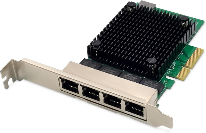 DIGITUS 2.5 Gigabit Ethernet Server Netzwerkkarte - 4 Port RJ45 - NIC - RTL8125B - 10/100/1000/2500