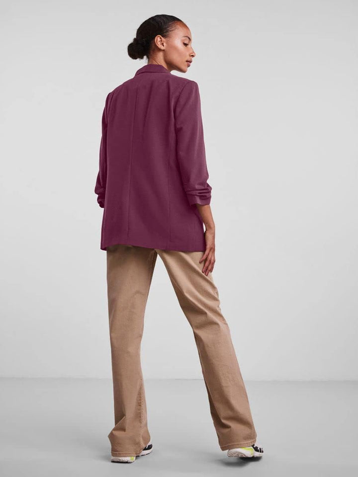 PIECES Female Blazer PCBOSELLA M Grape Wine, M Grape Wine