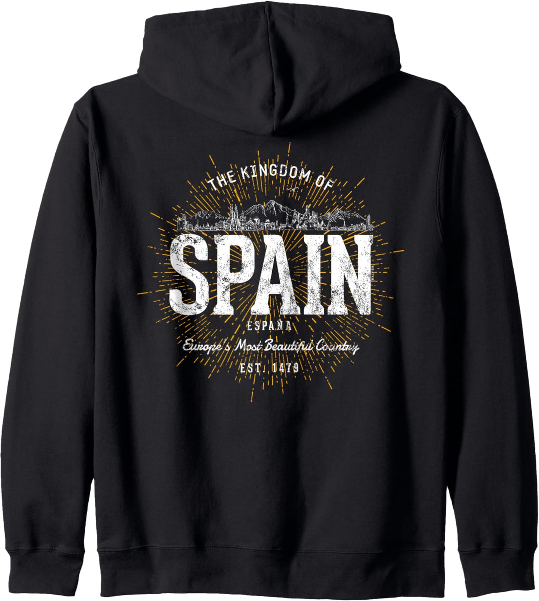 Spain Vintage Stil Retro Spanien Kapuzenjacke