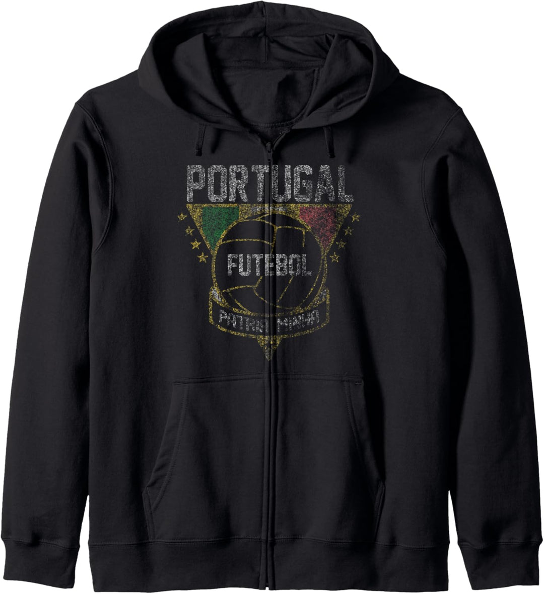 Portugal Vintage Futbol Kapuzenjacke