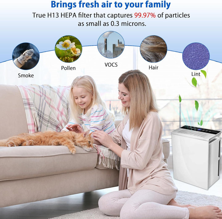 Ersatzfilter für Levoit Luftreiniger LV-PUR131 & LV-PUR131S - Effizient HEPA-Kombifilter & Aktivkohl
