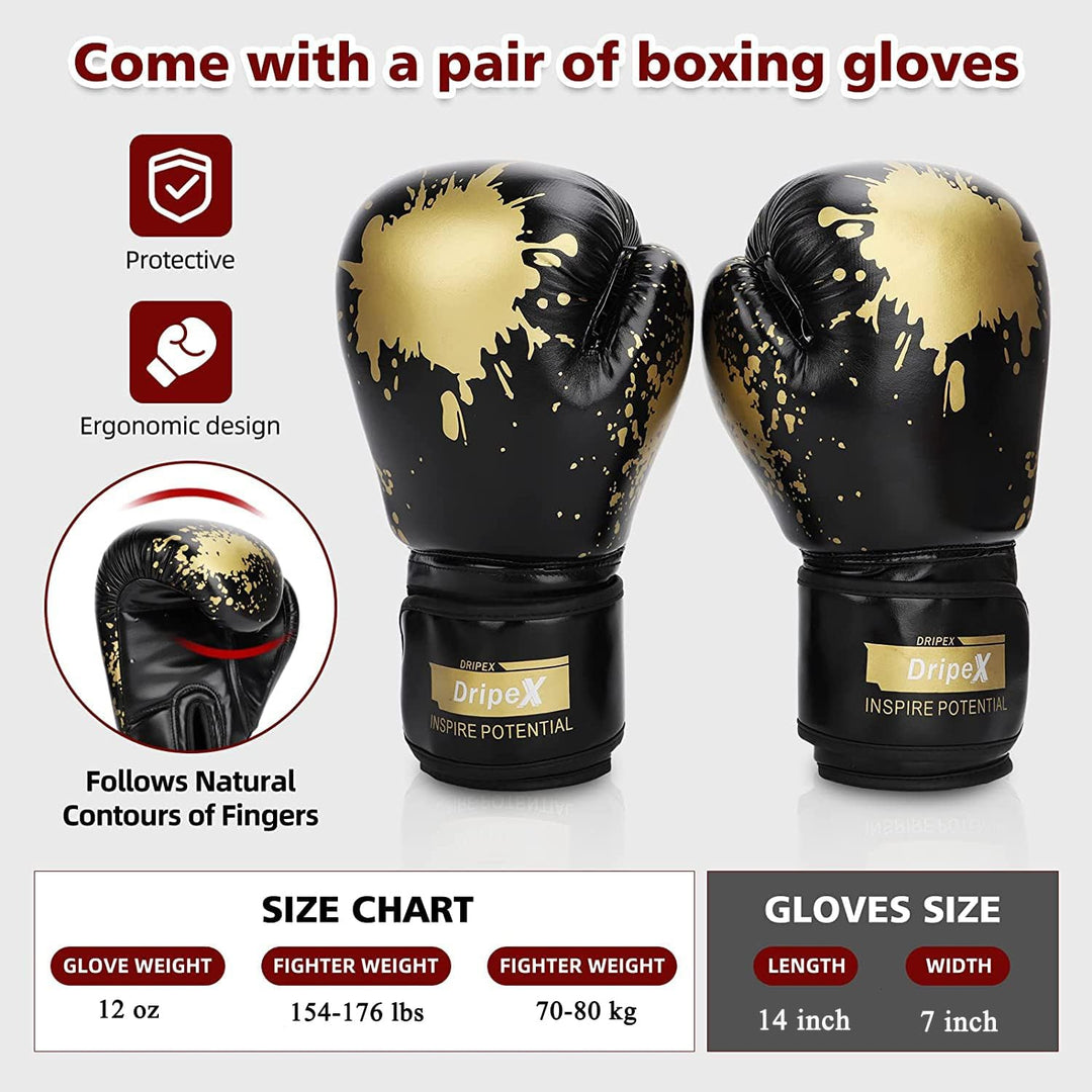 Dripex 165cm Freistehender Boxsack Standboxsäcke, MMA Boxpartner Boxing Trainer Heavy Duty Punchings