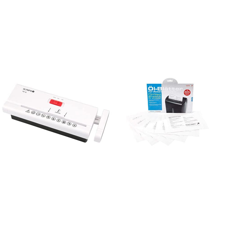 Olympia PS 16 Aktenvernichter Aufsatz mit Streifenschnitt (Sicherheitsstufe P2, 6 Blätter 80g/m², Te