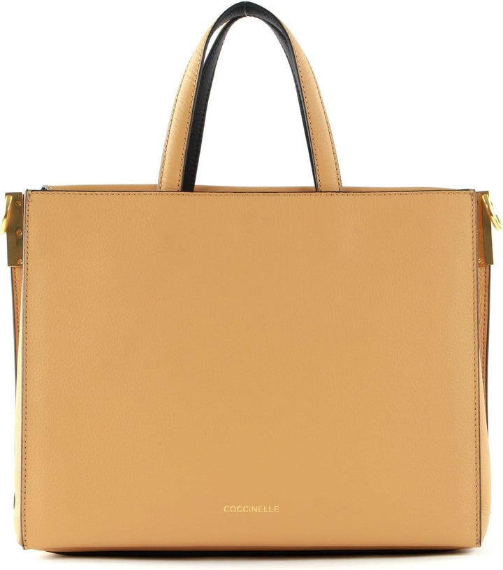 Coccinelle Louise Handbag Warm Beige/Noir
