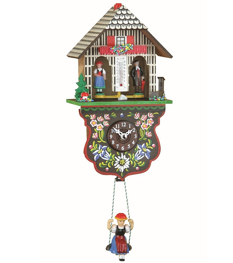 Trenkle Kuckulino Schwarzwalduhr Wetterhaus mit Quarzwerk und Kuckuckruf TU 2025 SQ