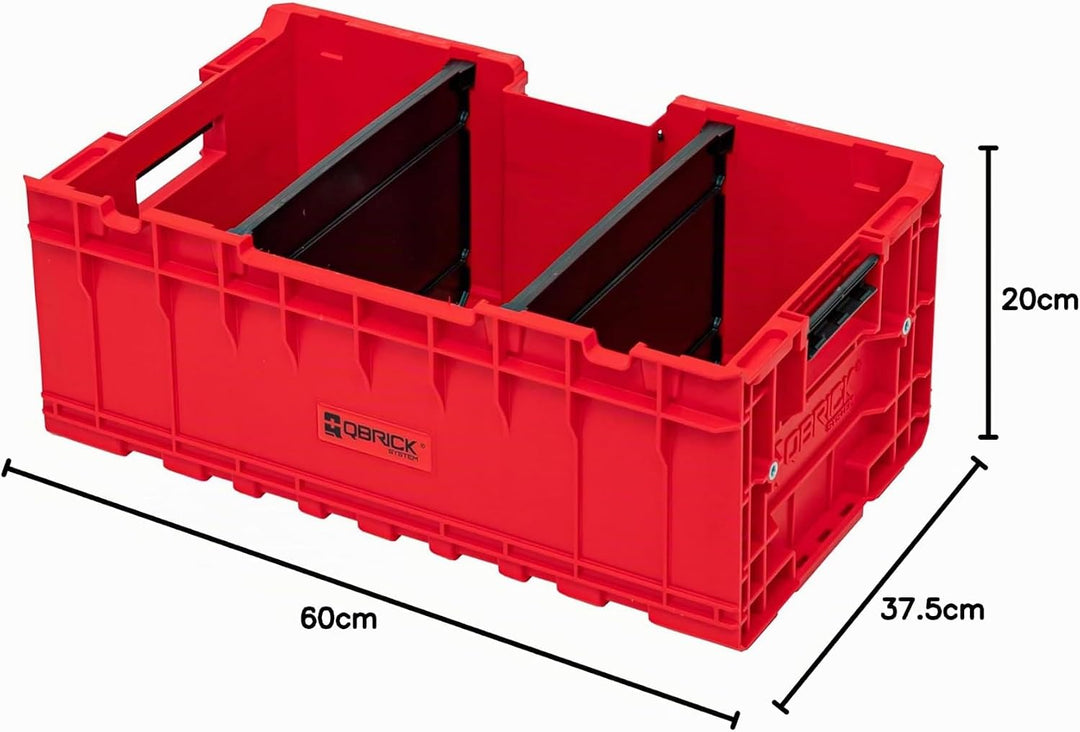 QBRICK SYSTEM Werkzeugkoffer Werkzeugkasten Leer Werkzeugkiste ONE Box Plus RED Ultra HD Rot 600 x 3