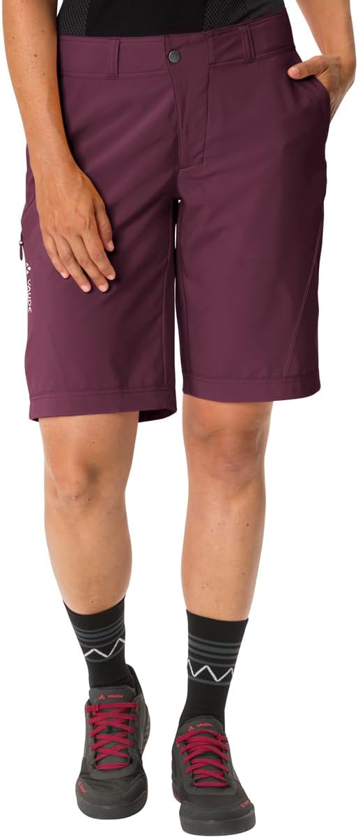 VAUDE Ledro Radlerhose für Damen - Gepolsterte MTB-Shorts mit Innenhose - atmungsaktive & elastische
