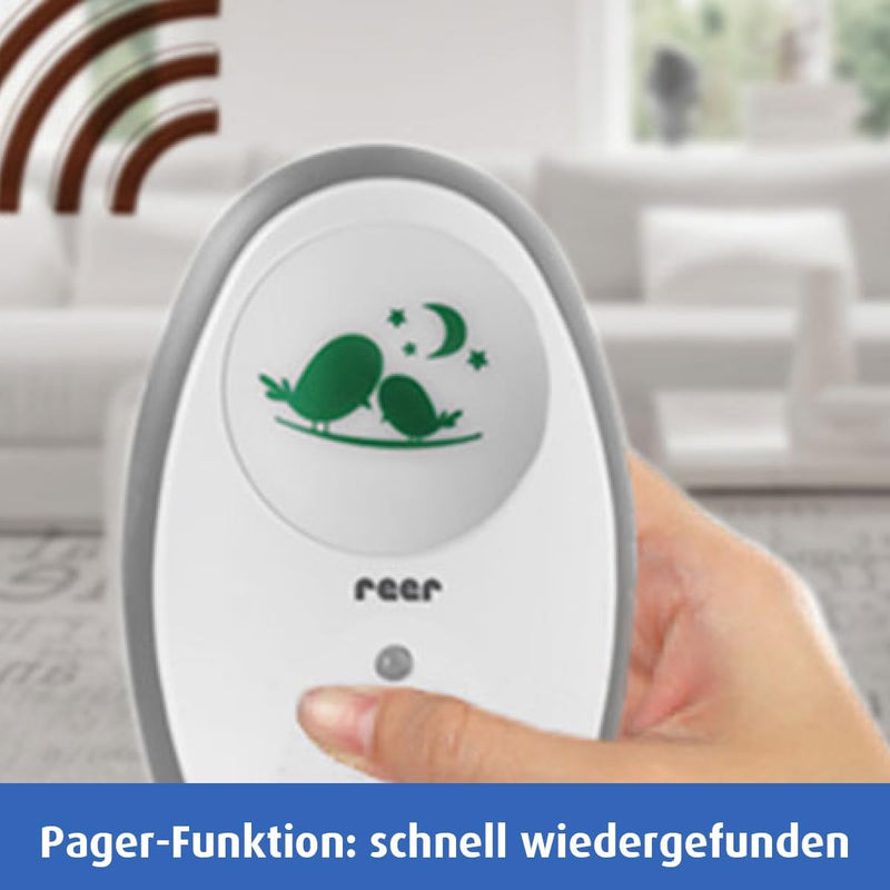 reer 50040 Babyphone Neo Digital – 100% abhörsicher, strahlungsarm, 250m Reichweite, 1 Stück (1er Pa