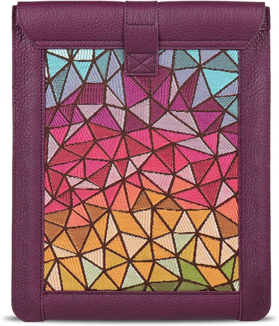 LONDO Echtleder-Ärmeltasche für Ipad - Large Purple Large, Purple Large