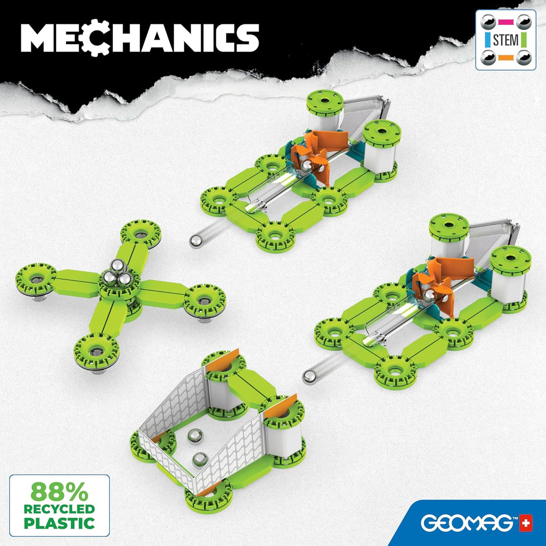 Geomag - Mechanics Challenge Goal - Educational and Creative Game for Children - Magnetic Building B