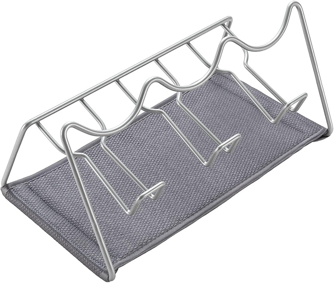 Metaltex 323003 Abtropfgestell für Flaschen, grau, 30x17x14 Sodatex-2 LAVA für 3 Flaschen Schwarz, S