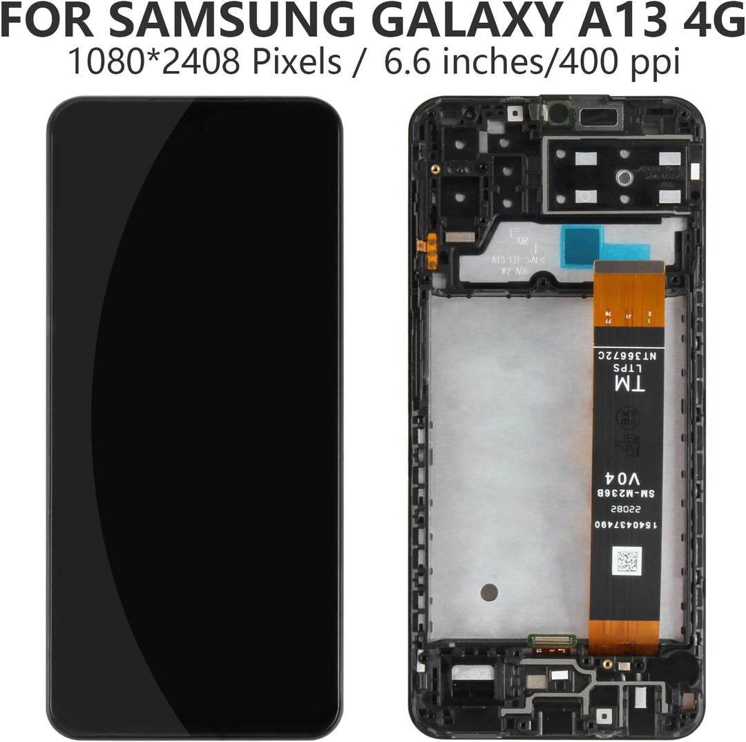 Für Samsung Galaxy A13 4G LCD Bildschirm Ersatz SM-A135F Display mit Rahmen SM-A135F/DS Touch Digiti