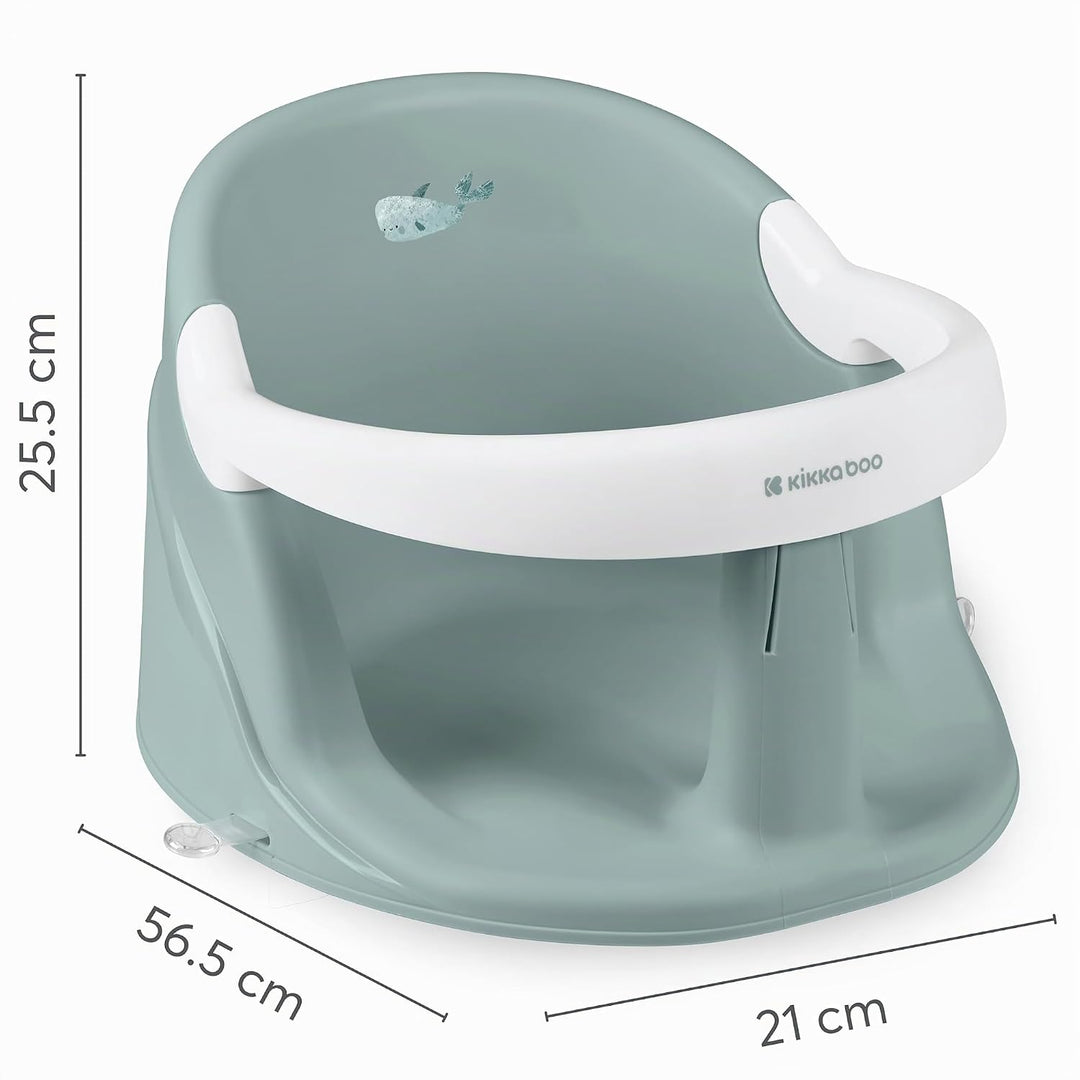 KikkaBoo OCEAN DEEP Baby Badesitz, für Babys ab 6+ Monaten, Ergonomische Badehilfe, Rutschfeste Saug