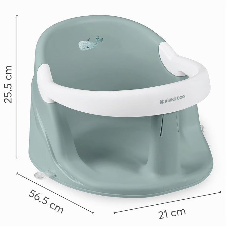 KikkaBoo OCEAN DEEP Baby Badesitz, für Babys ab 6+ Monaten, Ergonomische Badehilfe, Rutschfeste Saug