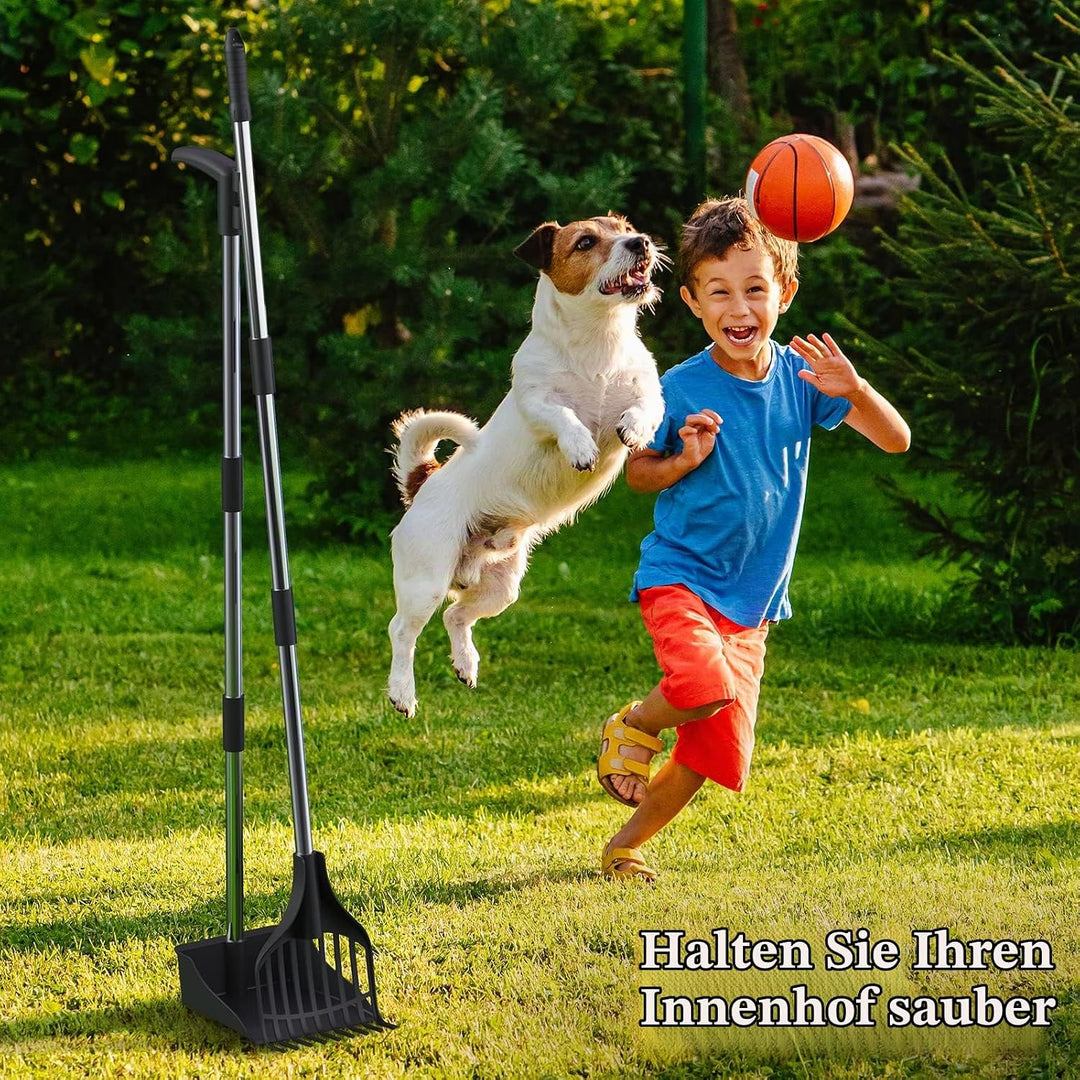 Lifewit Plastik-Hundekotschaufel für den Garten, Leichter tragbarer KOT-Schaufel für mittelgrosse/kl