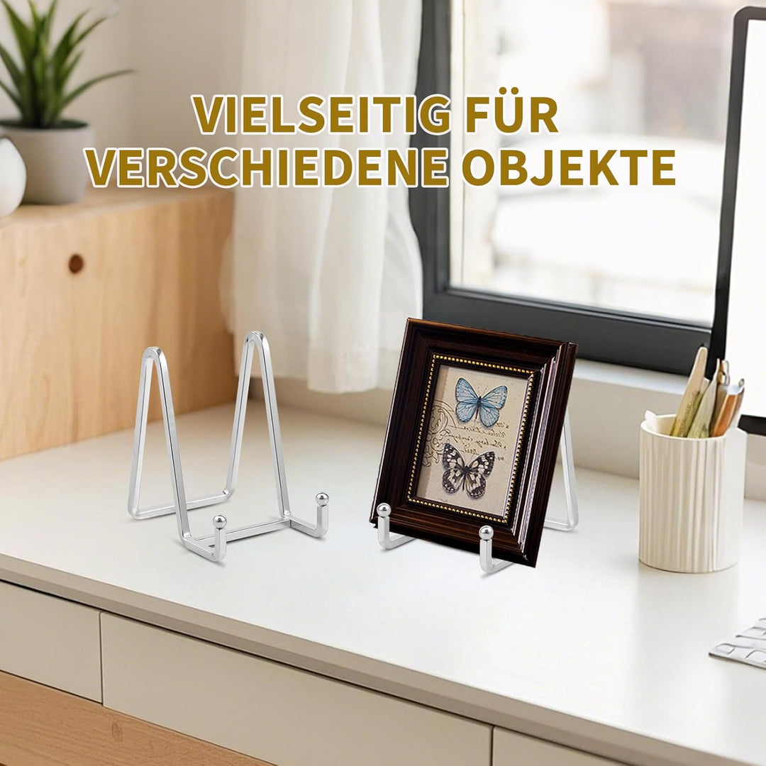 Staffelei Aufsteller Teller Ständer Metall - 4 Stück Tellerständer - Deko Tellerhalter - Dekoteller